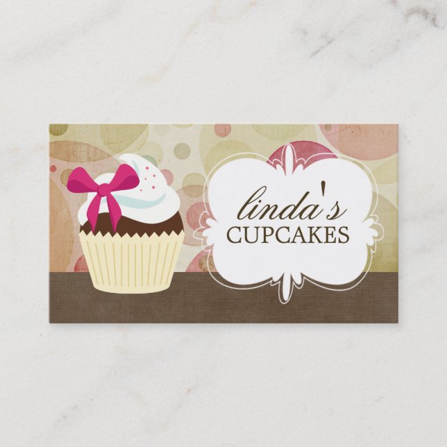 Cartes de visite lunatiques de petit gâteau (Devant)