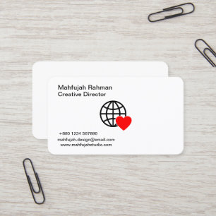 Cartes de visite Luxe   Minimaliste   Créateur Mod