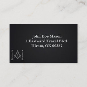 Cartes de visite maçonniques - souvenir Mori