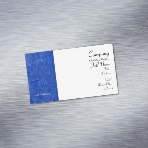 Cartes de visite magnétiques bleu toscan