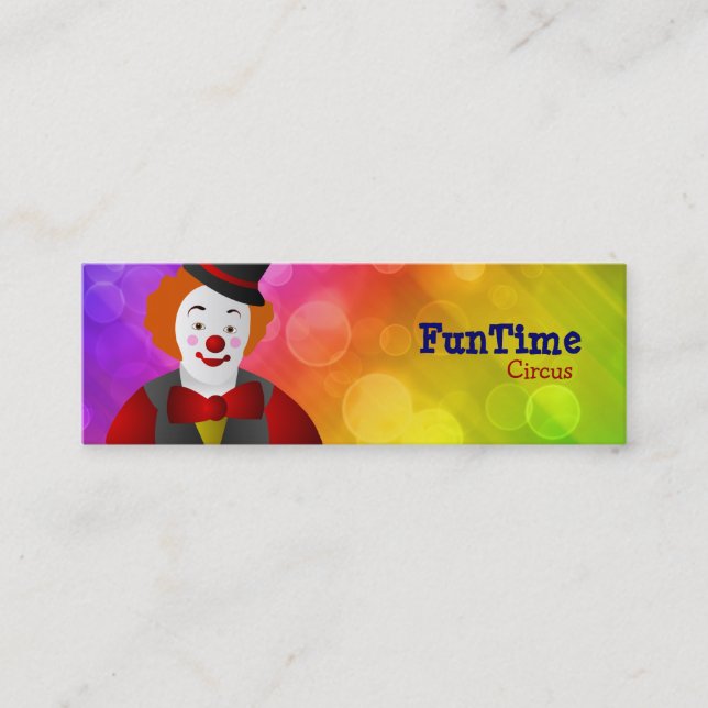 Cartes de visite maigres de cirque (Devant)