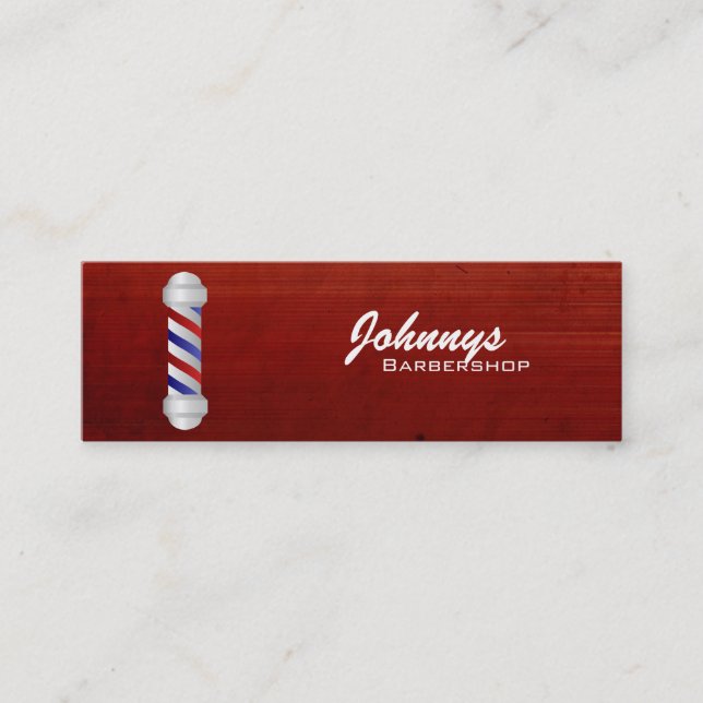 Cartes de visite maigres de salon de coiffure (Devant)