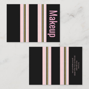 Cartes de visite, Maquillage Rose Blanc Or NoirRay