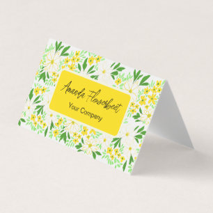 Cartes de visite Marguerites et Boutons d'or