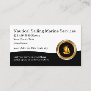 Cartes de visite marins classiques