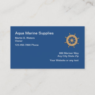 Cartes de visite marins d'approvisionnement