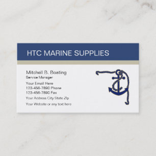 Cartes de visite marins d'approvisionnement