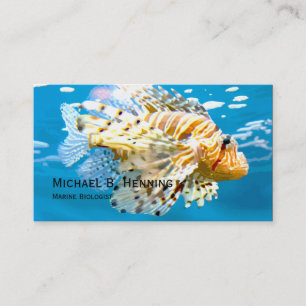 Cartes de visite marins de biologiste