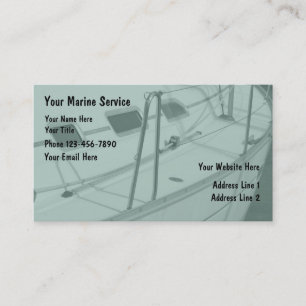Cartes de visite marins de canotage
