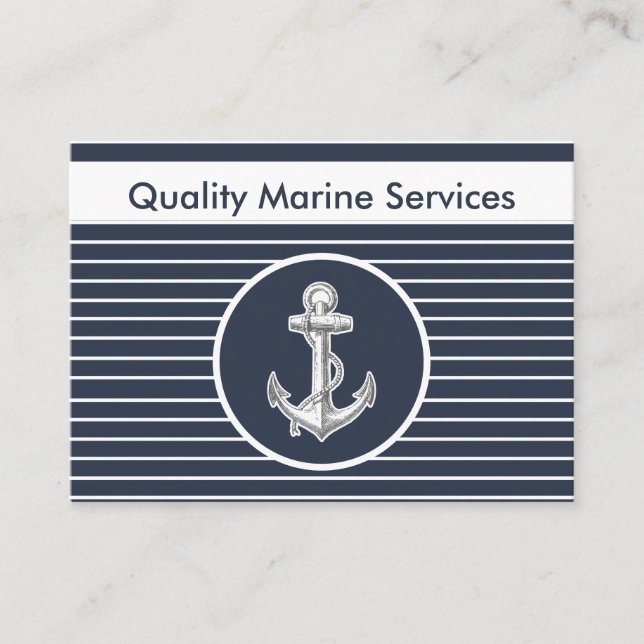 Cartes de visite marins nautiques (Devant)