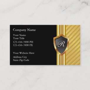 Cartes de visite masculins de monogramme