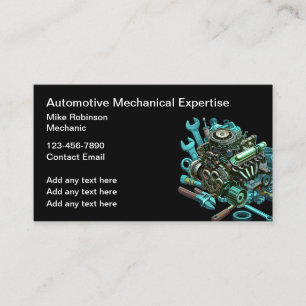 Cartes de visite mécaniciens automobiles