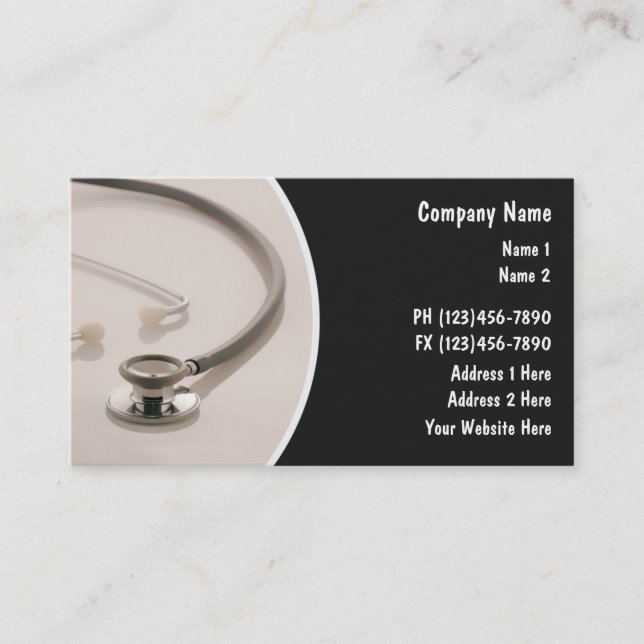 Cartes de visite Médicale (Devant)