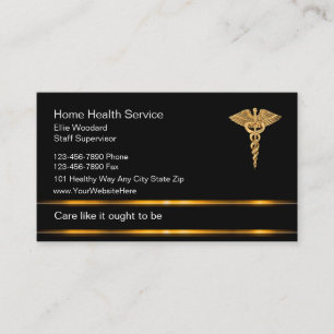 Cartes de visite Médicale classique Caduceus