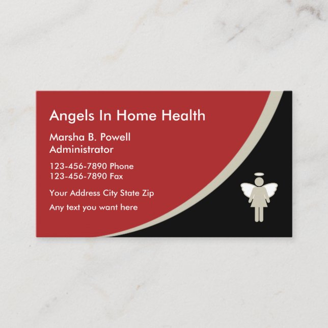 Cartes de visite Médicale de soins à domicile (Devant)