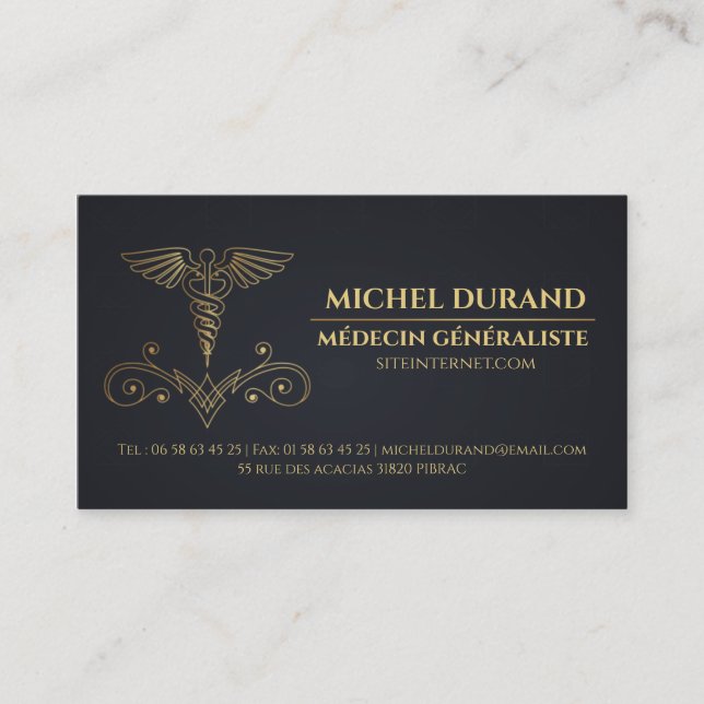 Cartes de visite Médicales (Devant)
