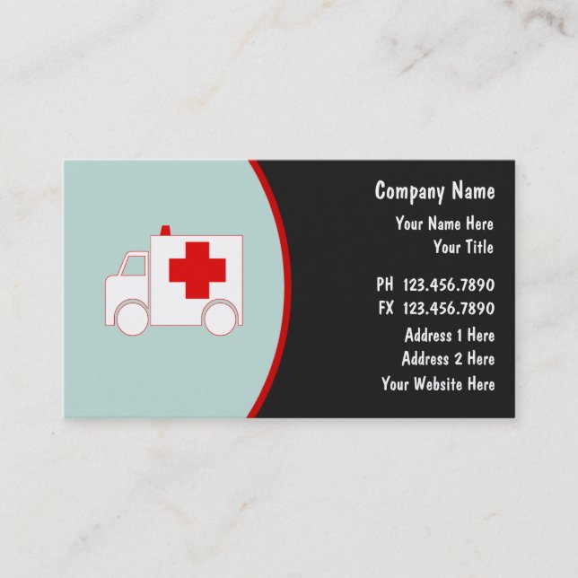Cartes de visite Médicales (Devant)