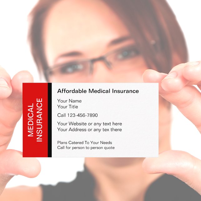 Cartes de visite Médicales d'assurance (Créateur téléchargé)