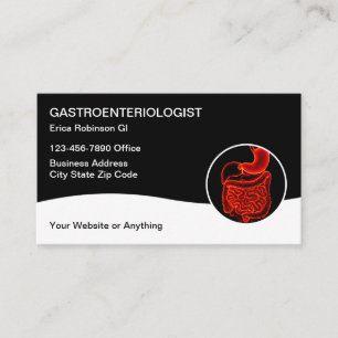 Cartes de visite médicales de gastroentérologue