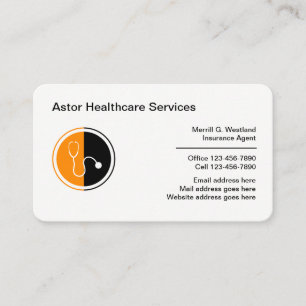 Cartes de visite Médicales de l'agent de vente des