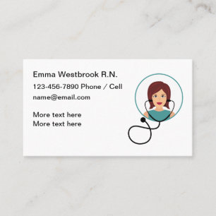 Cartes de visite Médicales des infirmières autor
