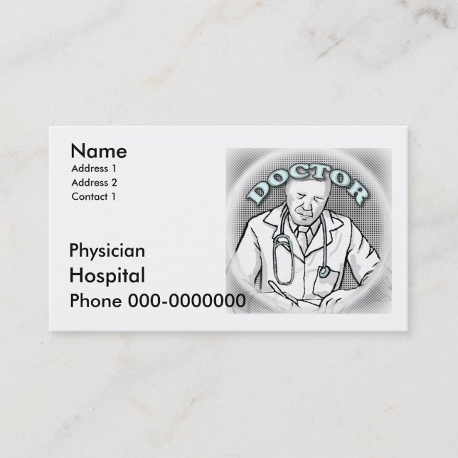 Cartes de visite médicaux (Devant)