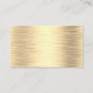 Cartes de visite métalliques d'or