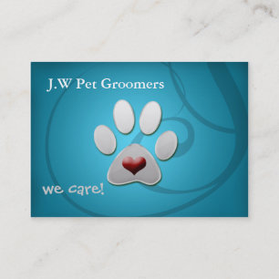 cartes de visite mignons d'animal familier