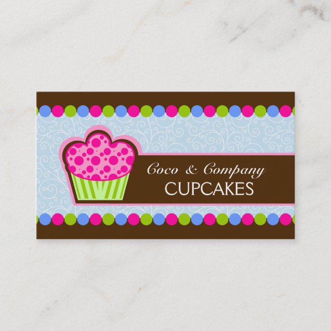 Cartes de visite mignons de boulangerie de petit (Devant)
