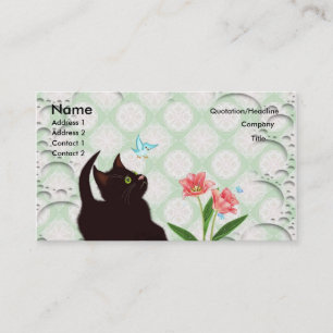cartes de visite mignons de chaton