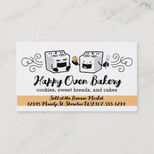 Cartes de visite mignons de cuisson de biscuit de