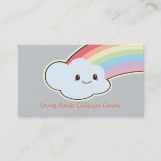 Cartes de visite mignons de garde de nuage