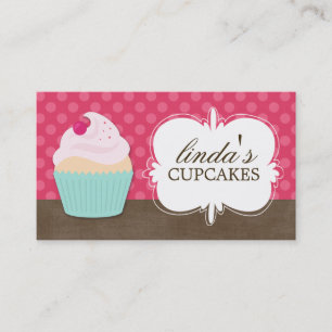 Cartes de visite mignons de petit gâteau