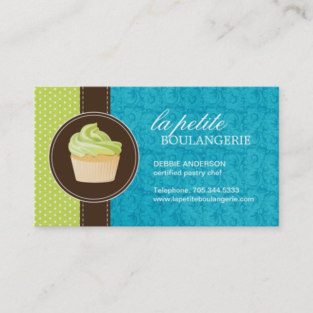 Cartes de visite mignons de petit gâteau (Devant)