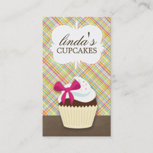 Cartes de visite mignons de petit gâteau