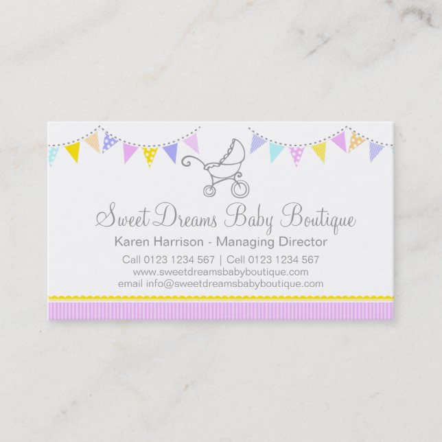 Cartes de visite mignons de rose de boutique de (Devant)