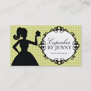 Cartes de visite mignons de silhouette de petit