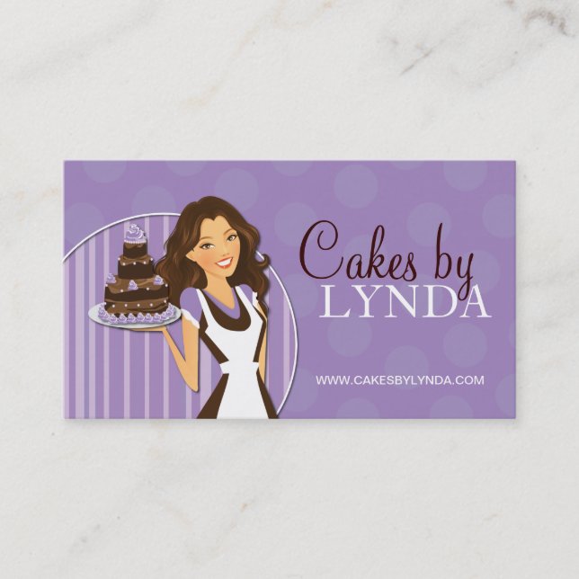 Cartes de visite mignons et doux de boulangerie (Devant)