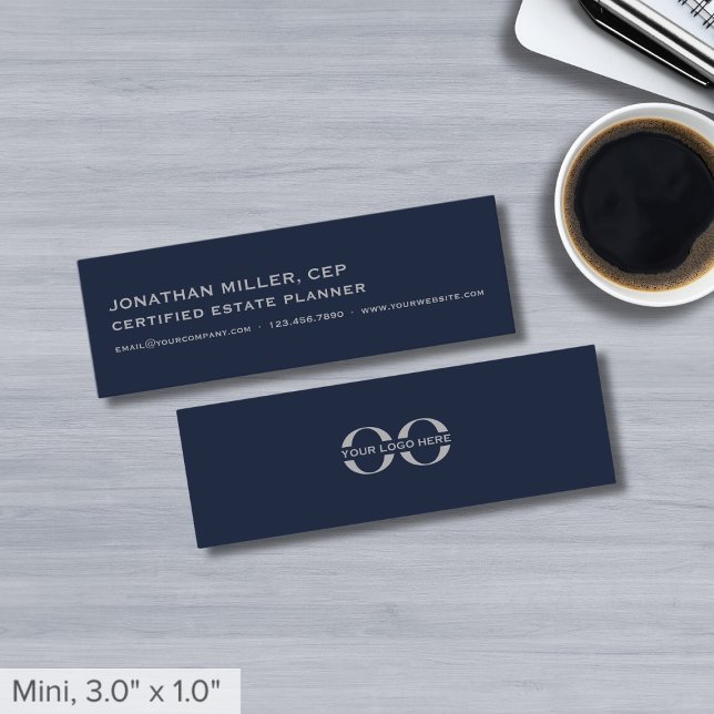 Cartes de visite minces avec logo (Créateur téléchargé)