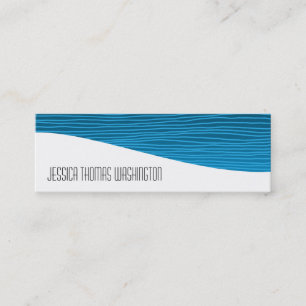 Cartes de visite minces bleus professionnels