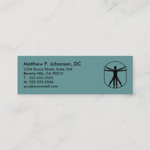 Cartes de visite minces de chiropractie