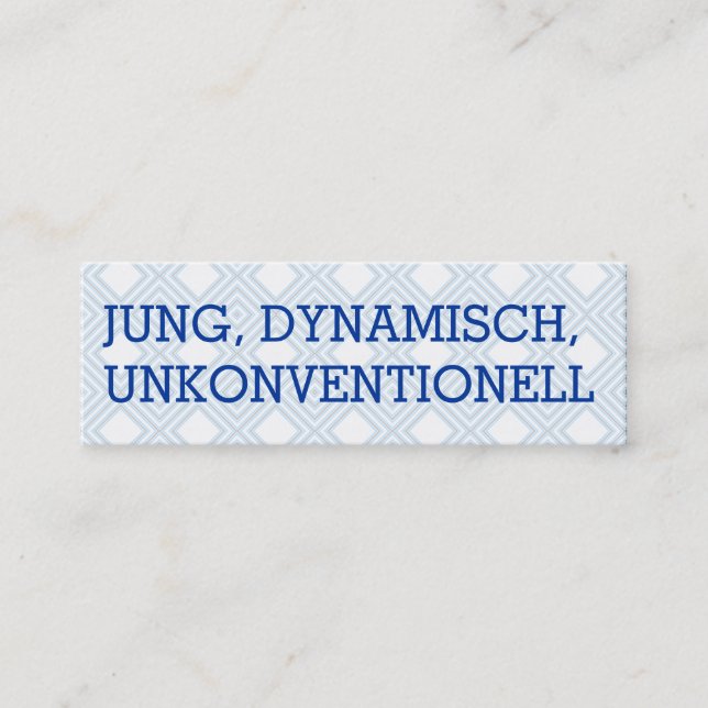 Cartes de visite mini (Devant)