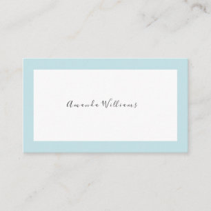 Cartes de visite minimalistes
