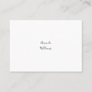 Cartes de visite minimalistes