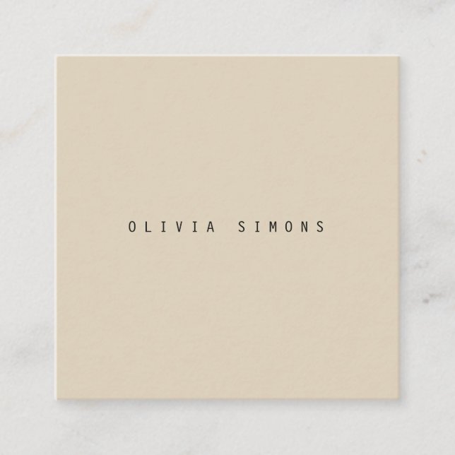 Cartes de visite minimalistes (Devant)