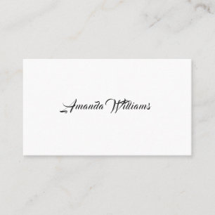 Cartes de visite minimalistes