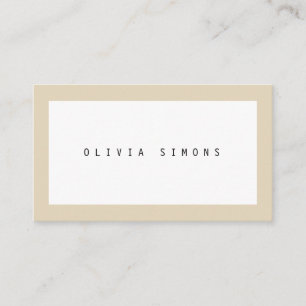 Cartes de visite minimalistes