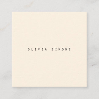 Cartes de visite minimalistes
