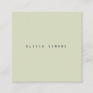 Cartes de visite minimalistes