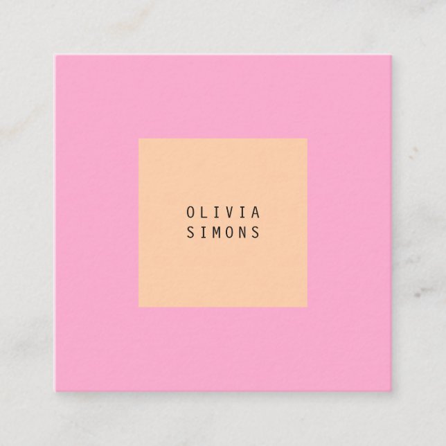 Cartes de visite minimalistes (Devant)